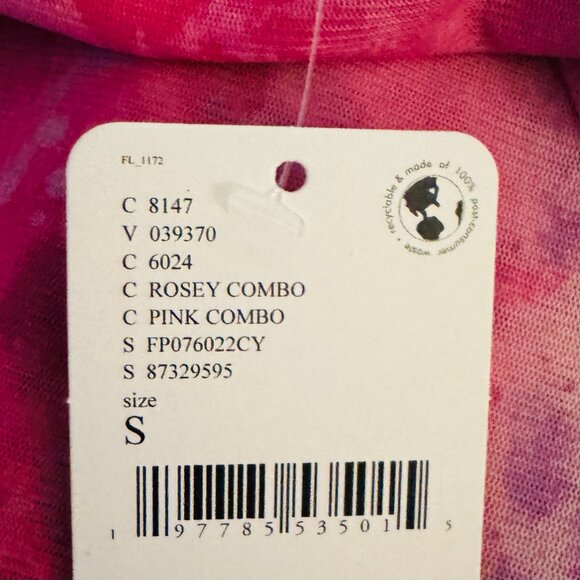 Free People Suddenly Fine Maxi Slip in Rosey Pink Combo Small NWT - Picture 10 of 10